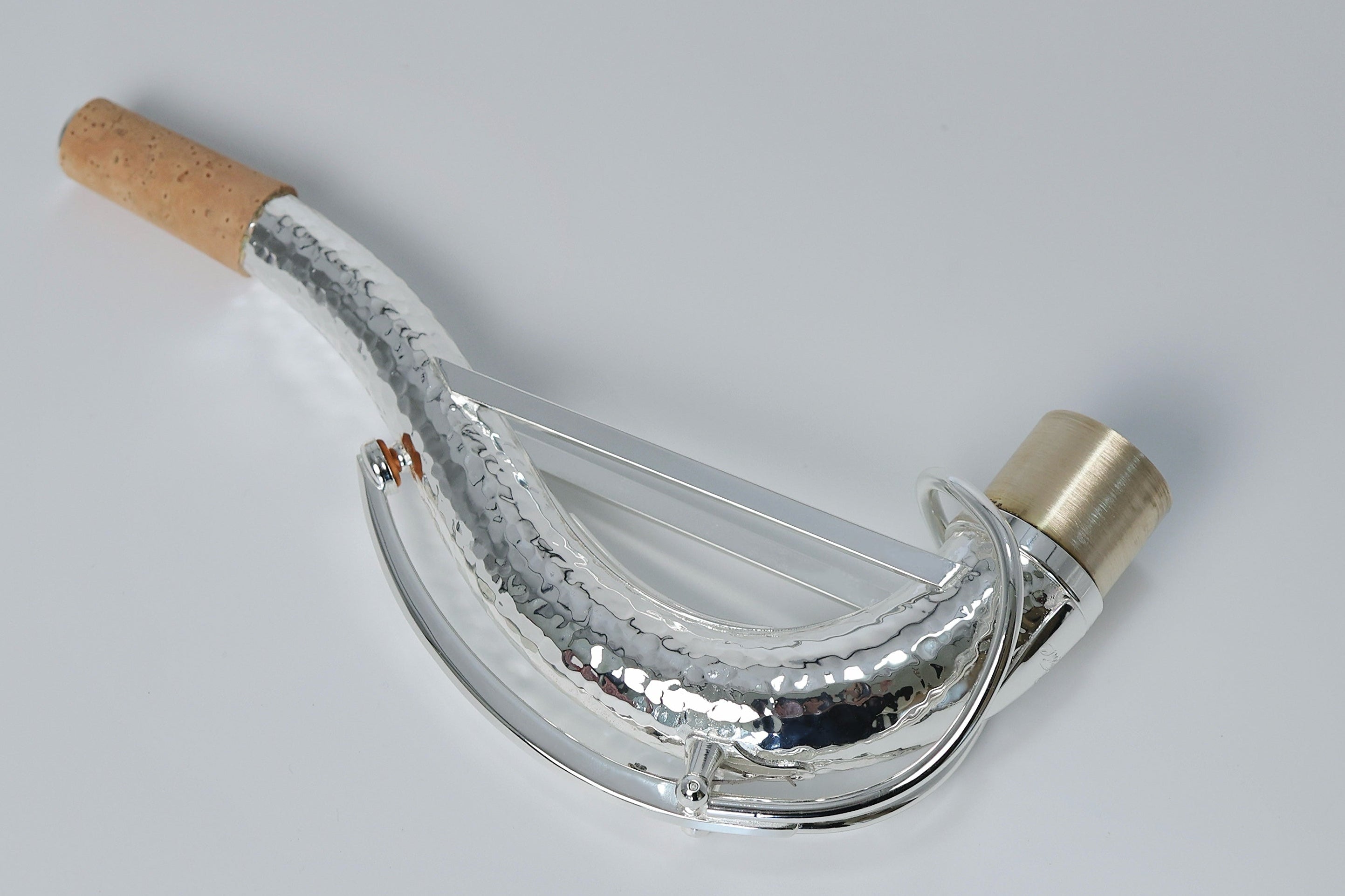 JX-Custom Silver-Plated Hand-Hammered Tenor Sax Neck (SBA-Style Design)