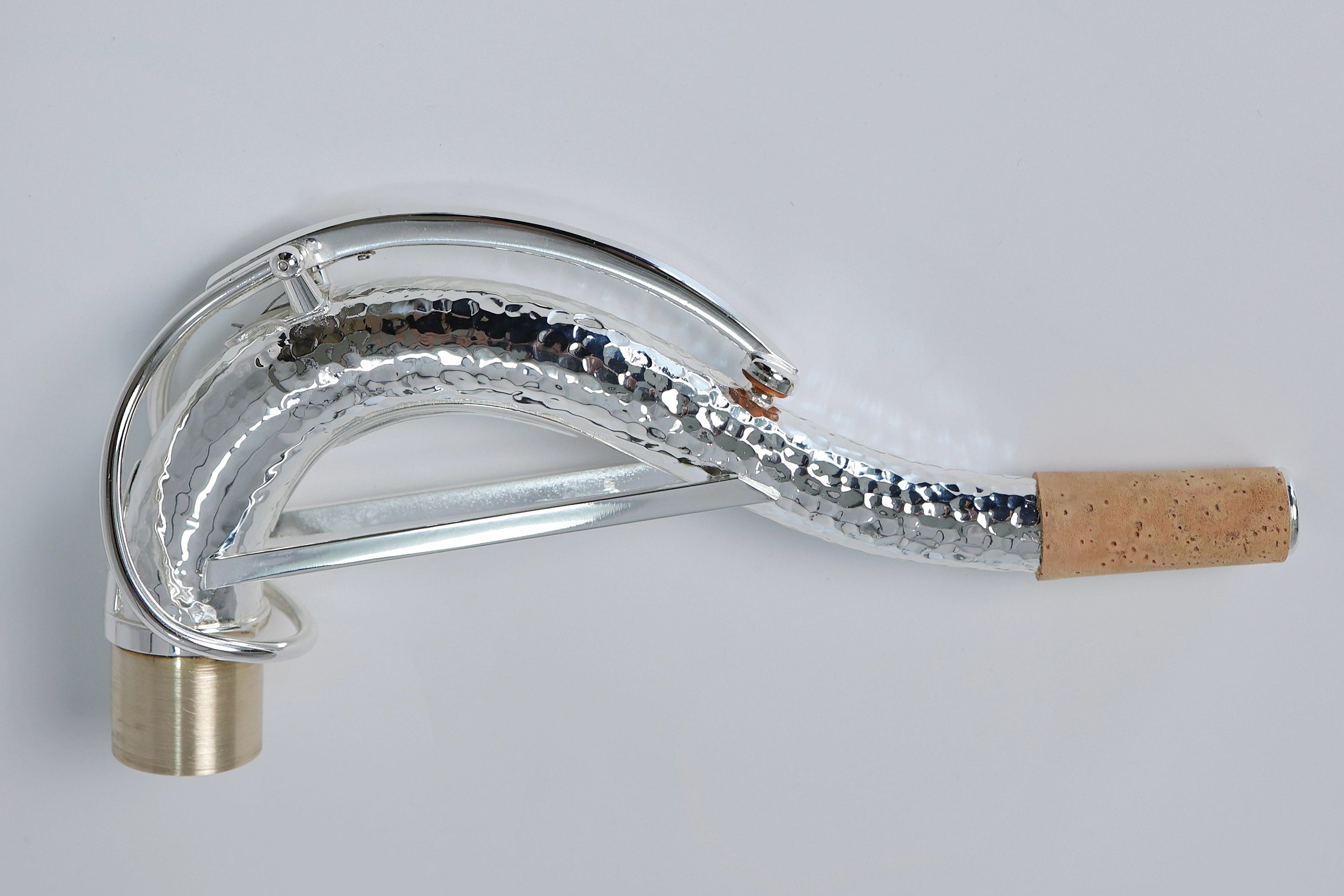 JX-Custom Silver-Plated Hand-Hammered Tenor Sax Neck (SBA-Style Design)